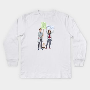 Fitzsimmons - Science March Kids Long Sleeve T-Shirt